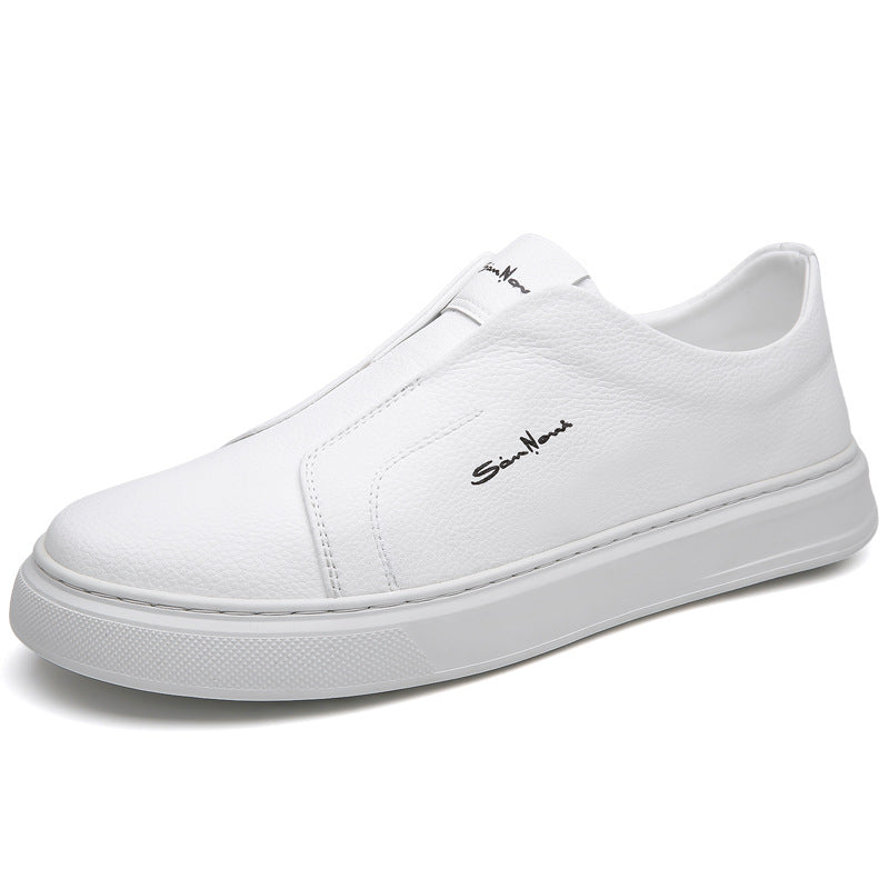 Sapatos de couro sem cadarço