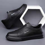Sapatos de couro sem cadarço