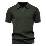 Textured polo shirt