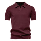 Textured polo shirt
