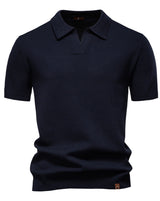 Textured polo shirt