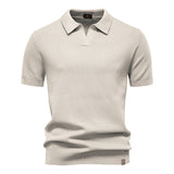 Textured polo shirt