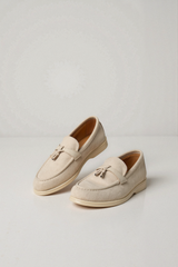 Mocassins casuais de veludo com cabedal respirável Old Money