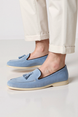 Mocassins casuais de veludo com cabedal respirável Old Money