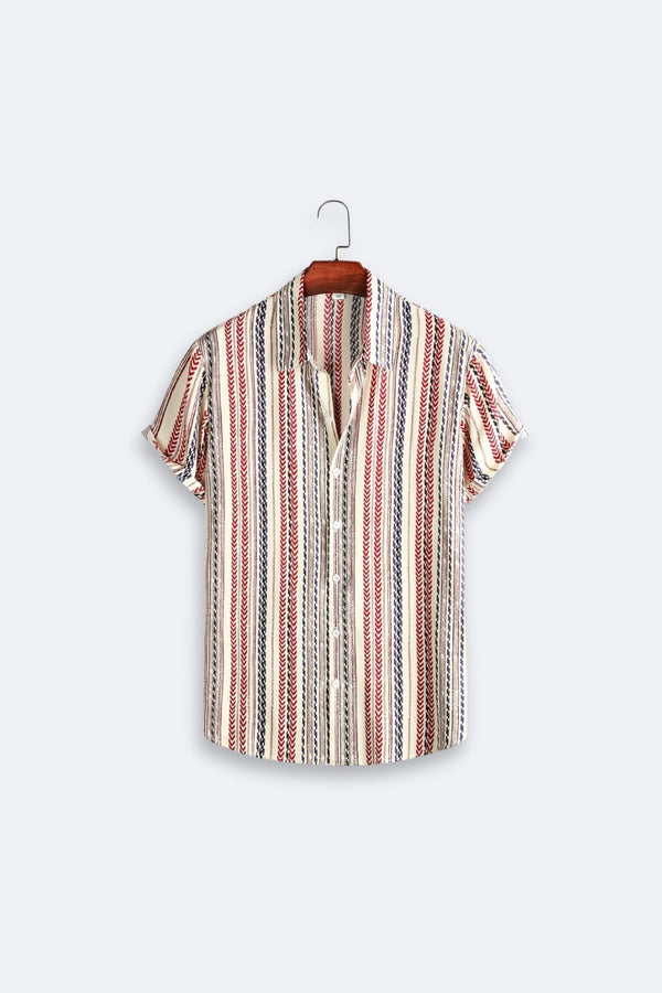Camisa vintage con solapa y botones Old Money