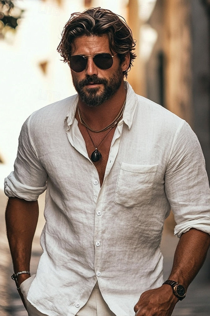 Ronald - Linen shirt for summer