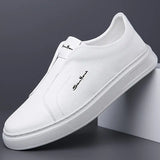 Sapatos de couro sem cadarço