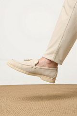 Mocassins casuais de veludo com cabedal respirável Old Money
