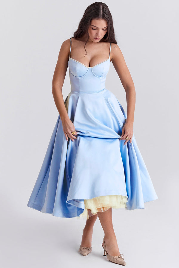 Vestido midi de tule Cindy