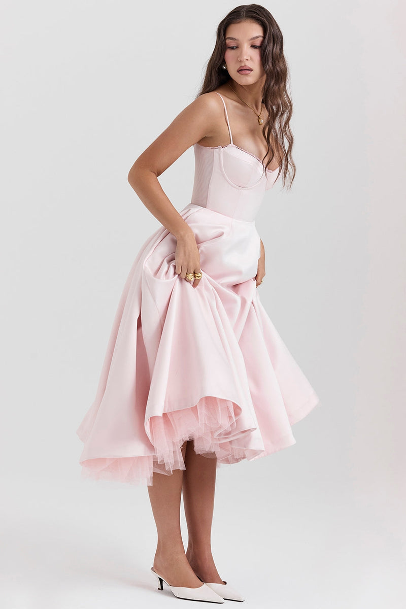 Vestido midi de tule Cindy