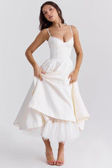 Vestido midi de tule Cindy
