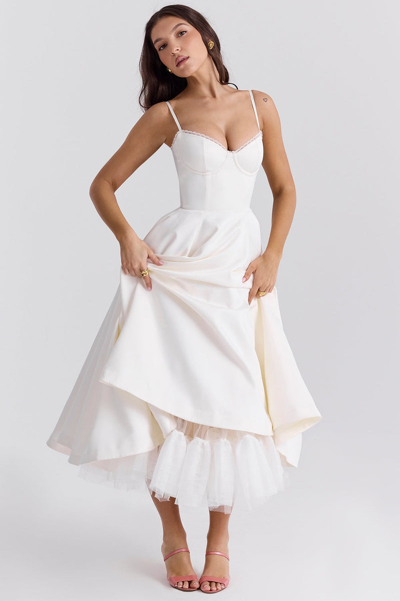 Vestido midi de tule Cindy