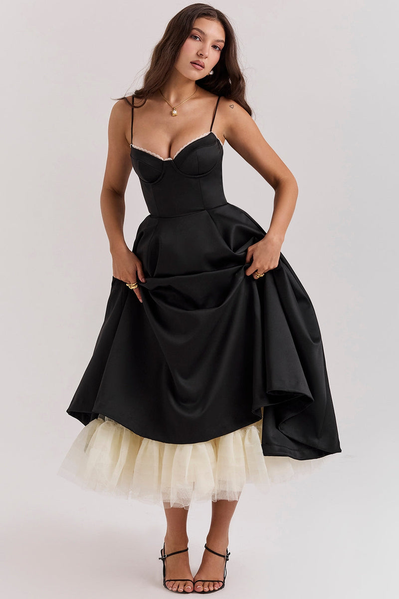Vestido midi de tule Cindy