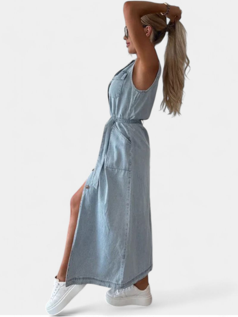 Isabelle | Vestido Maxi Jeans
