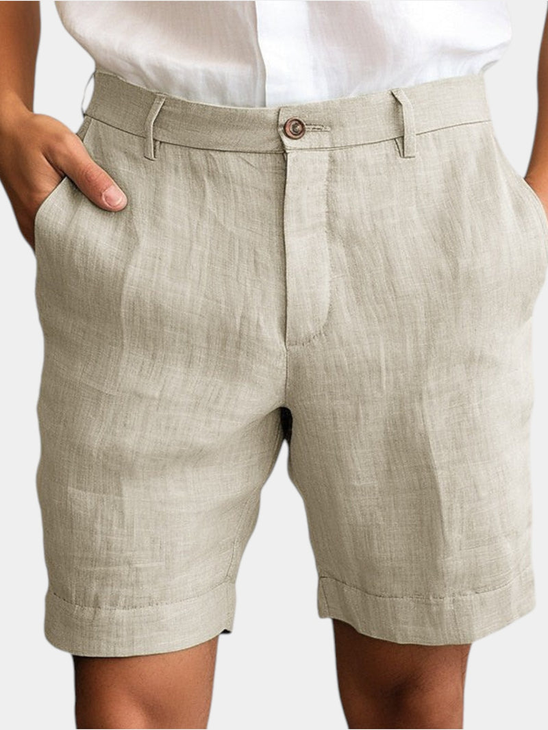 Men's Casual Cotton Linen Shorts