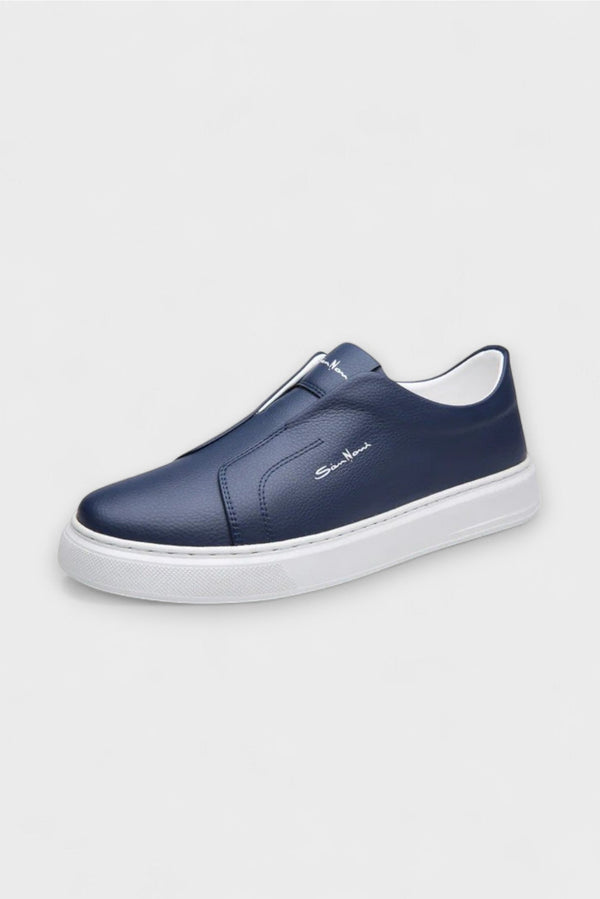Sapatos de couro sem cadarço