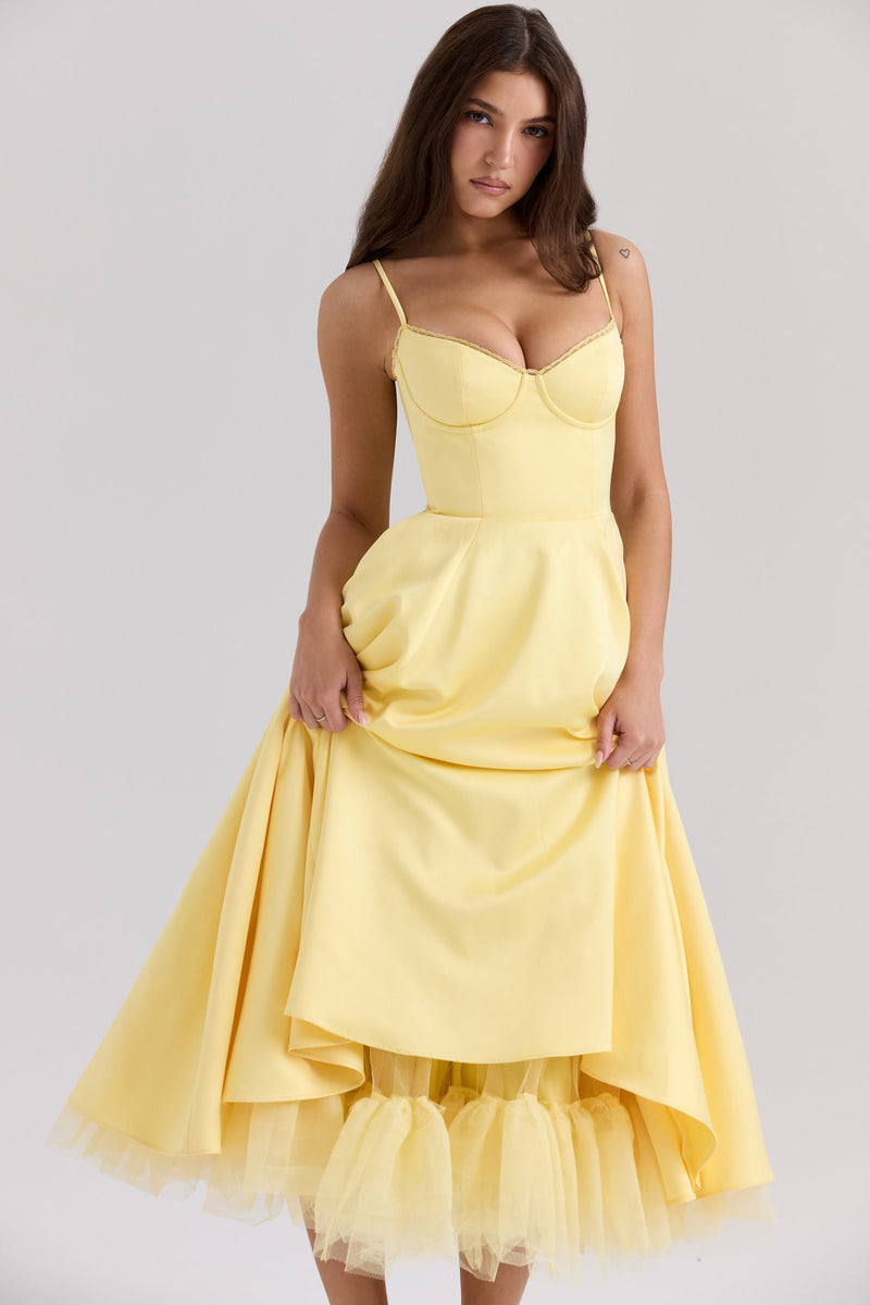 Vestido midi de tule Cindy