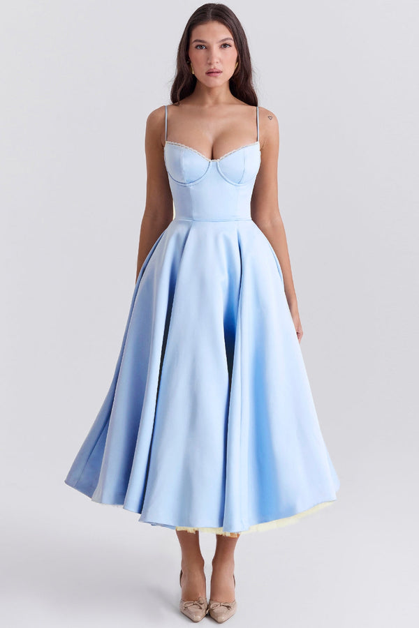 Vestido midi de tule Cindy